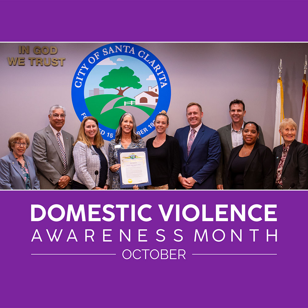 City of Santa Clarita City Council Members honor Child & Family Center for Domestic Violence Awareness Month 2023