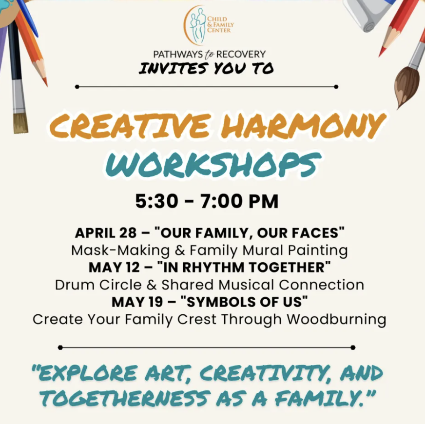 Child & Family Center Launches Family ‘Creative Harmony’ Workshops