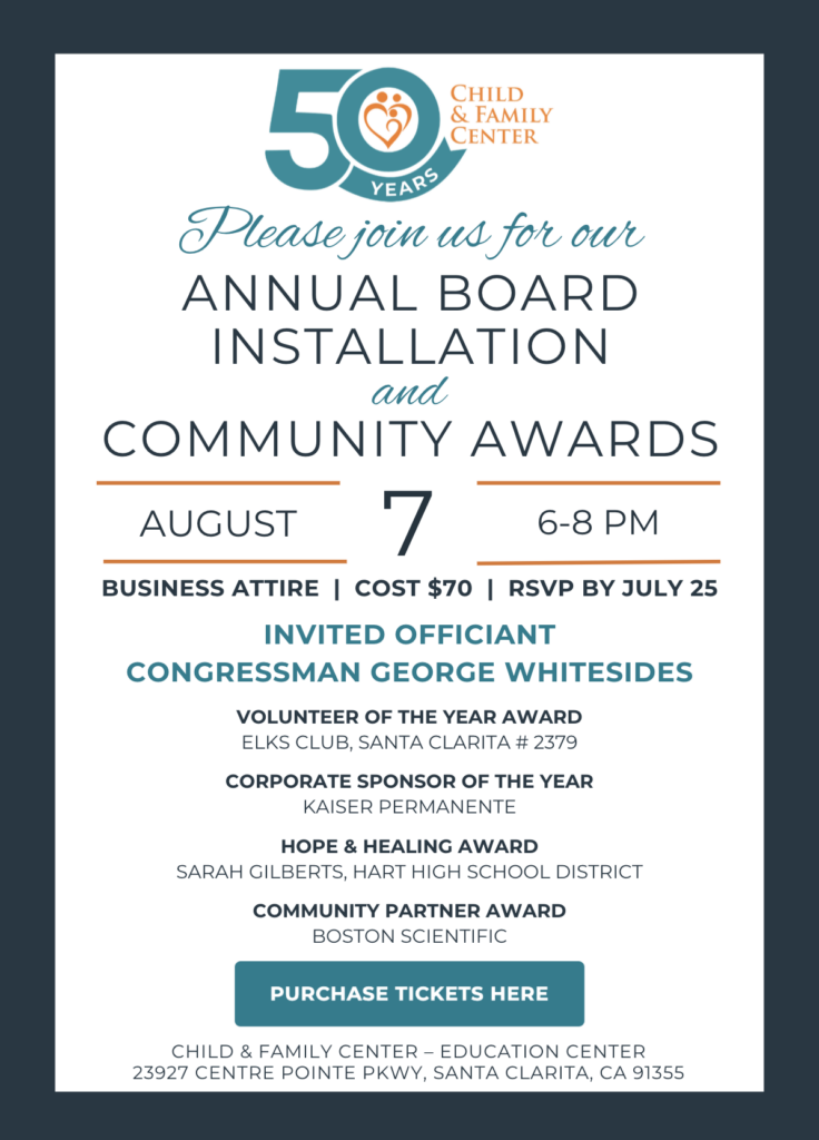 Chid and Family Center Board Installation and Community Awards 2026