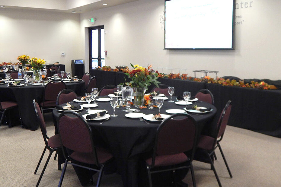 The Child & Family Center Education Center offers a large space with flexible seating. The Education Center is available for community business-related events, such as education events, trainings, workshops, meetings, luncheons and conferences.