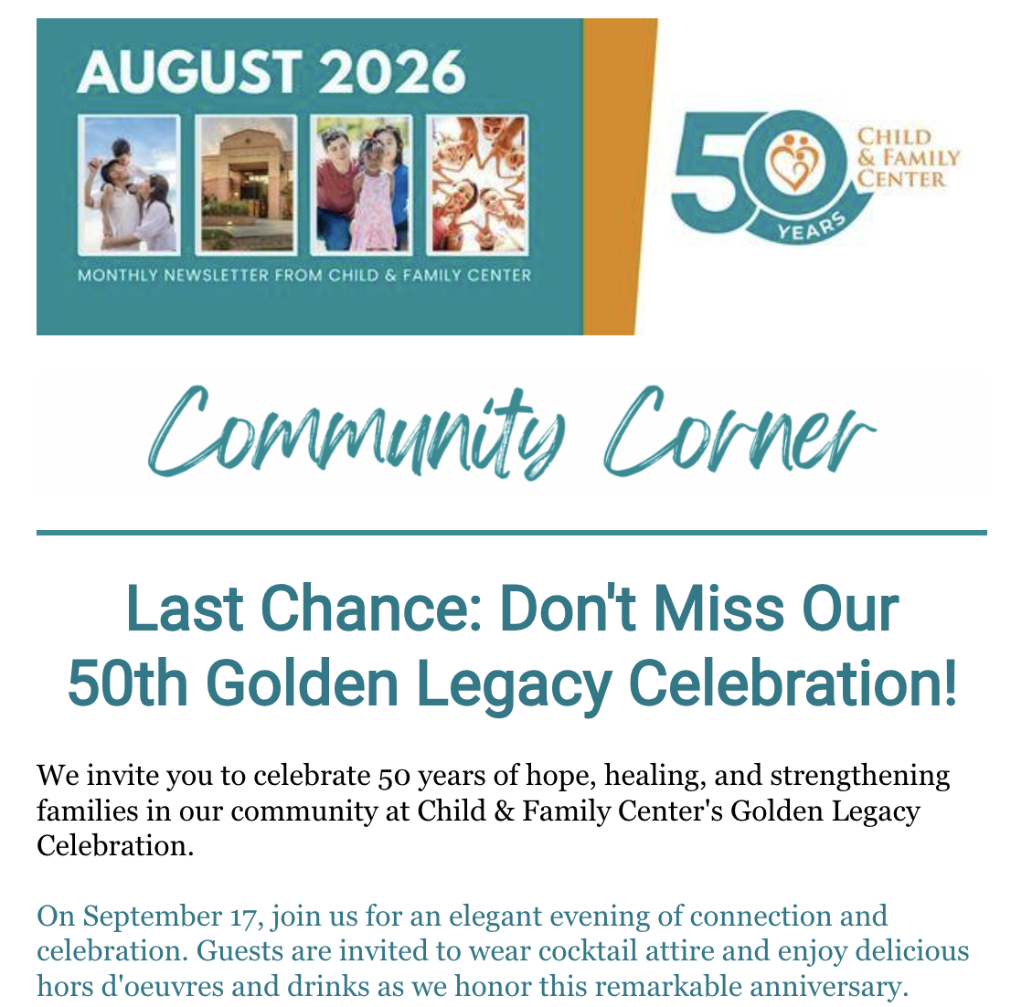 August 2026 Newsletter